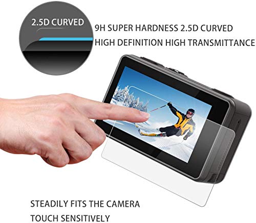 Image of Action Pro 9H Tempered Glass Screen Protector (Pack of 3) | Compatible with DJI Osmo Action Sport Camera | Anti-Scratch, HD Clarity, Bubble-Free, Easy Installation Protective Film