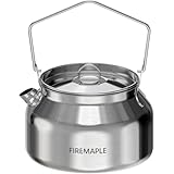 Fire-Maple アウトドアケトル キャンプケトル ステンレス 1.2L コンパクト 軽量 やかん ティーポット コーヒーポット 焚き火 直火対応 登山 ハイキング アウトドア キャンプ用品 収納袋付き