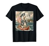 Robbe, Seehund als Kapitän, funny Künstler Design.Wassersport und Seefahrt Outfit. Du liebst das Meer, Schiffe und Boote. Das ist Dein Maritimes Zubehör. Auch zum Geburtstag, Weihnachten, Verein oder Urlaub. Tierische Seefahrer als Kunst mit Humor.