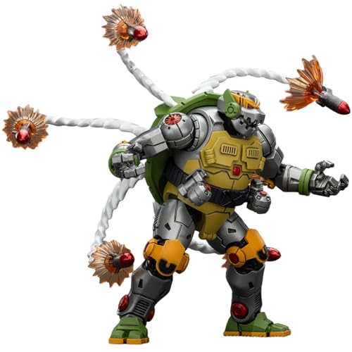 Image of JOYTOY TMNT-Metalhead 1/18 Action Figures Metalhead Figure Detachable Weapons Poseable Joints 5.51Inch Collectible Model Birthday Gift Movie Collectors
