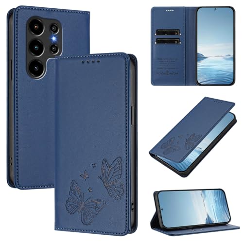 �X�}�z�P�[�X �Ή��@�� for Blackview Wave 10 �X�}�z�P�[�X�y�J�[�h�z���_�[�E�E�H���b�g�E�}�O�l�b�g�o�b�N���E�t���b�v�E�X�^���h�@�\�t���zBlue
