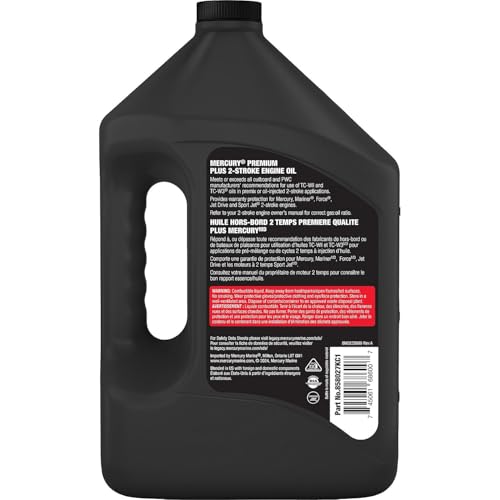 Mercury Marine Premium Plus TC-W3 2-Stroke Synthetic Blend Oil, 1 Gallon, 858027KC1