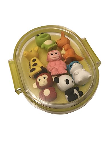Iwako Lot de gommes japonaises - Assortiment d'animaux Iwako Lot de gommes japonaises - Assortiment d'animaux