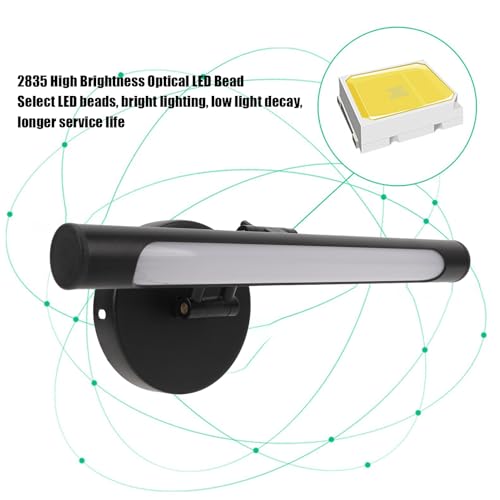 Barra de luz LED regulable continua 3000K-6000K para espejo 4