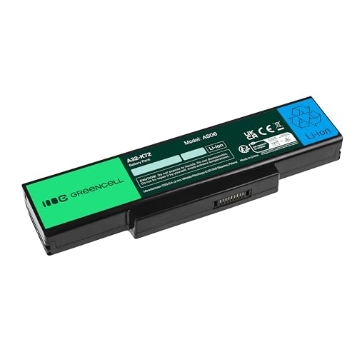Green Cell Bateria A32-K72 do Asus A72 K72 K72D K72DR K72DY K72F K72J K72JK K72JR K72JV K73S K73SV N71 N71J N71JV N71V N73 N73J N73S N73SV X73 X73BY X73E X73S X73SD X73SV X73T X77 (4400mAh 10.8V)