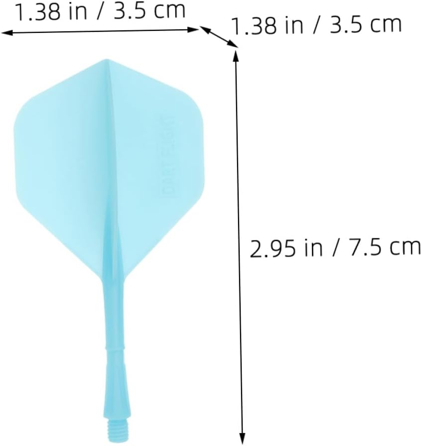 6pcs Flights for Darts Dart Tail Pole Kit Creative Tails Balance Wings Lightweight for Smooth Game Play