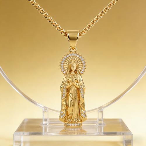 Necklace on display