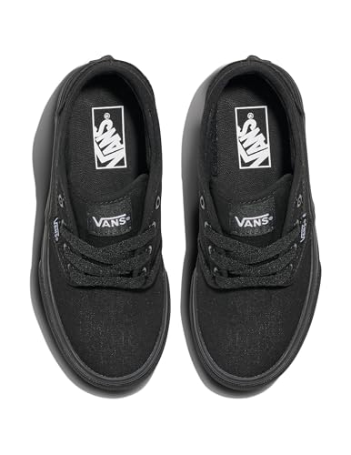 Sneakers basses Vans mixte enfant style monochrome noir total
