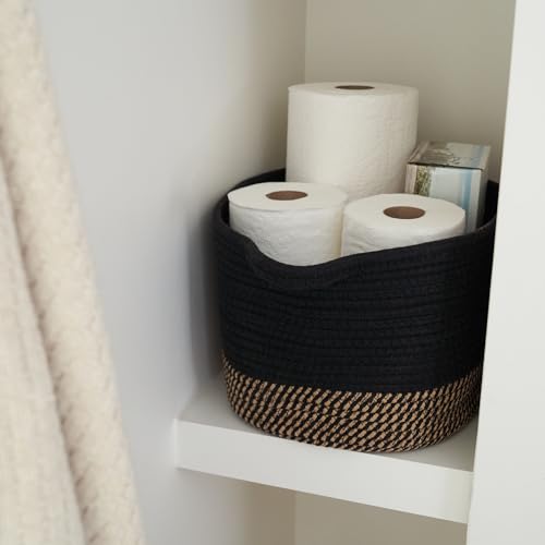 image for ZICOTO Stylish Cotton Rope Storage Basket For Dog Toys, Magazines or B