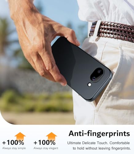 TesRank Funda para Google Pixel 10a Case Ultrafina, Carcasa Suave TPU Case Silicona Google Pixel 10a Flexible [Anti Huella] [Resistente Arañazos] [Ultraligero]-Negro - imagen 5