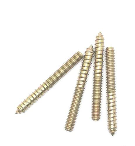 Image of Hanger Bolt M8x70 Double Headed Bolt Self-Tapping Screw for Furniture 10Pcs