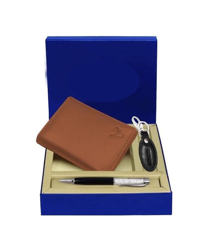 Protected 100% Leather Gift Hamper for Men | Leather Wallet for Men's | Wallets Branded | Wallets for Men (Lee-on Sands),Leather Wallet Combo for Men-picture-18