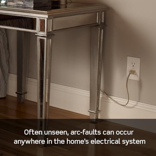 Leviton Outlet, 15 Amp, Self Test, Tamper-Resistant with LED Indicator Light, Protection from Electrical Fires, AFTR1, AFCI, Brown by Leviton - Image 3