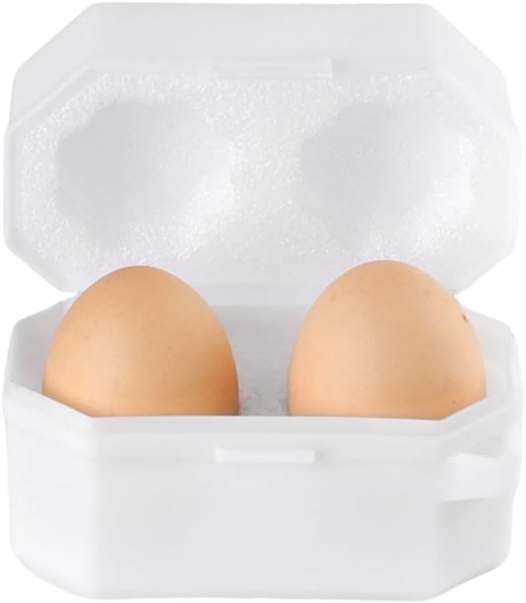 Fire-Maple Egg Holder for Hiking - 45g Ultra-Light Dual Egg Case with Shockproof Design, Durable PP Shell (4.2x3x2.6in) for Camping & Backpacking