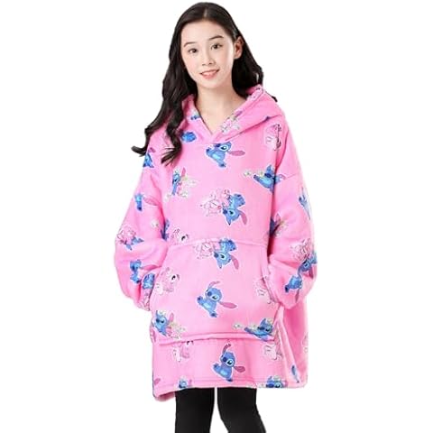 Blue Little Monster Oversized Hoodie Blanket Cover