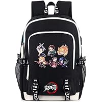 Roffatide Anime Demon Slayer Mochila Estampada Mochila para