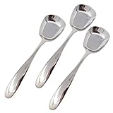 Honbay 3PCS Korean Style Thick Heavy Weight Stainless Steel Soup Spoons