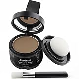 Instant Hairline Powder, Root Touch Up Hair Color for Gray Coverage and Thinning Hair, Root Cover Up Conceals Hair Loss & Bald Spots, Natural and Non-Greasy Hair Color for Women & Men, Light-Brown