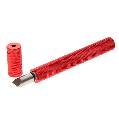 IKAAR Rillenschärfer Golfschläger Rillenschärfer Golf Club Groove Sharpener Schärfen Kit für Wedges und Eisen, Golfzubehör Rot