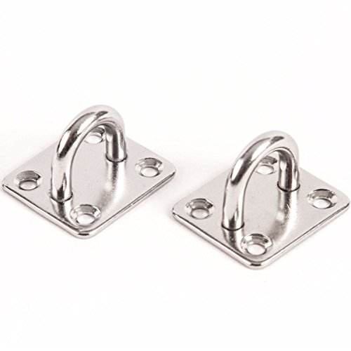 Red Hound Auto 2 Stainless Steel 316 6Mm Square Eye Plates 1/4 Inches Marine Ss Pad Boat Rigging #TOP17
