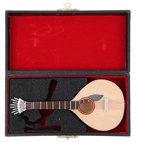 Guitarra portuguesa de madera como obsequio original de escritorio para compañeros 1