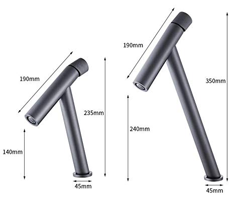 Mitigeur en laiton gris pistolet de qualité supérieure avec commande monocommande précise - 2