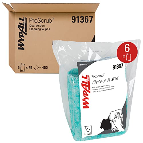 Wypall 91367Ct Waterless Cleaning Wipes Refill Bags, 12 X 9, 75 Per Pack (Case Of 6) #TOP23