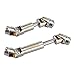 GLOBACT for TRX4M Drive Shaft Stainless Steel 1/18 RC Crawler Upgrades Accessories (Silver 2Pcs)