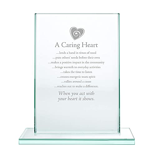Baudville Engraved Trophy - Jade Glass - Award for Employees - Personalized Engraving Up to Three Lines and Pre-Written Verse Selection - Small Rectangle