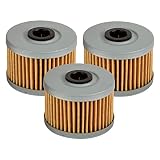 Tusk First Line Oil Filter 3 Pack – Engine Oil Filter Replacement - Compatible with Kawasaki KLX110