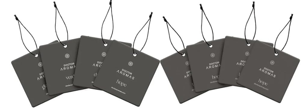 Doctor Aromas Car Perfume Bundle (8-Pack) Hope & Scent Bundle On-the-Go Scenting