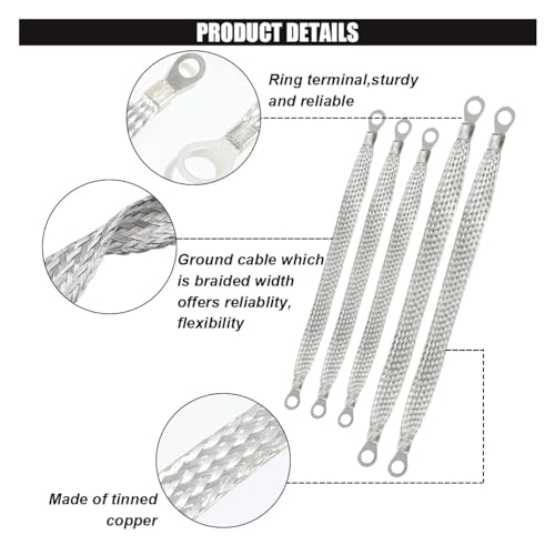 image for smilfuy Automotive Ground Strap Kit, 3PCS 10