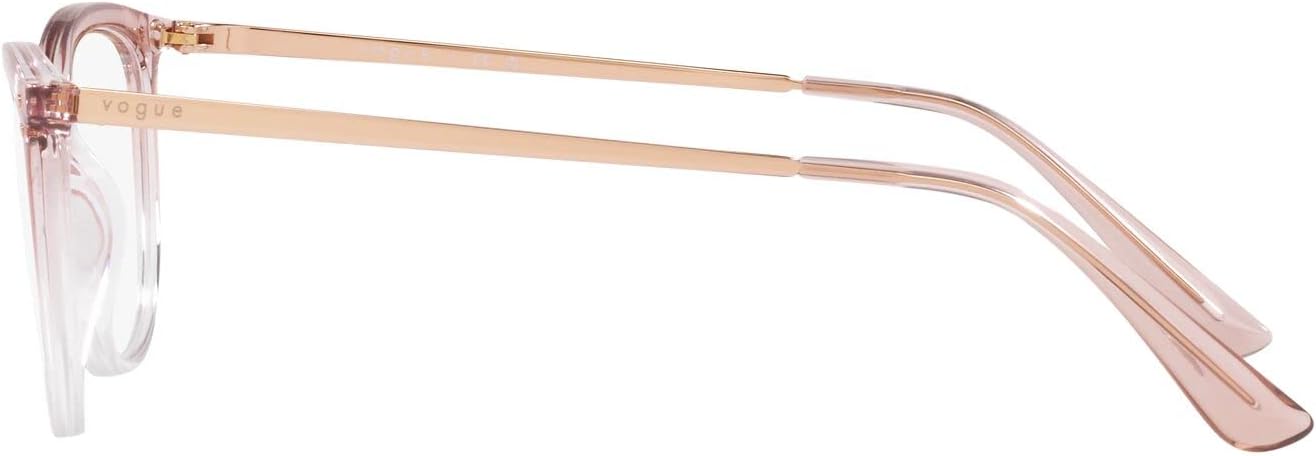 Vogue Eyewear Women's Vo5276 Cat Eye Prescription Eyewear Frames Top Gradient Pink/Crystal/Demo Lens 51 Millimeters image 4 of 7 B0BHJGY7Q2