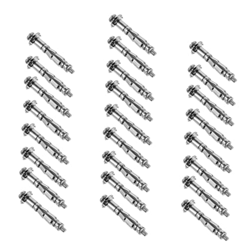 SOLUSTRE 25 Pack Cavity Wall Fixer Hollow Brick Expansion Screws Plasterboard Plug Fixing Screws Heavy Duty Home Hardware Parts