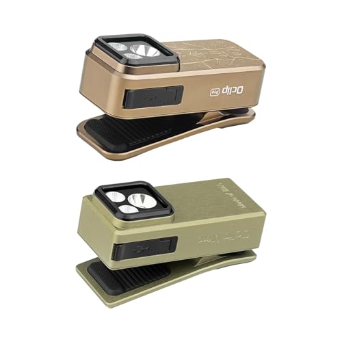 OLIGHT Oclip Pro EDC Flashlight Clip-on Light Bundle Oclip Ultra EDC Flashlight Clip-on Light (Olive Green)