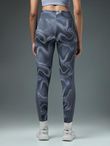 Image of TECHNOSPORT Women's Skinny Fit All Over Print Tights for Gym, Workout, Yoga & Sports