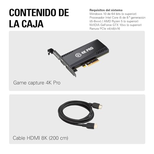 Elgato 4K Pro, Tarjeta de Captura Interna: traspaso de señal 8K60/4K60 HDR10 con una latencia ultrabaja en PS5/Pro, Xbox Series X/S, OBS y más, para Streaming, compatible con PC Windows y dual PC - imagen 10