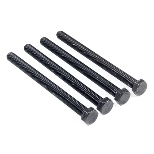 Tornillos hexagonales M12 para reparación de maquinaria y fijación de soportes metálicos 4 uds