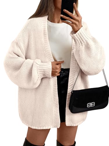 LILLUSORY Women Cardigan Sweater Oversized Chunky Outifits 2025 Fall Fashion Long Sleeve Trendy...