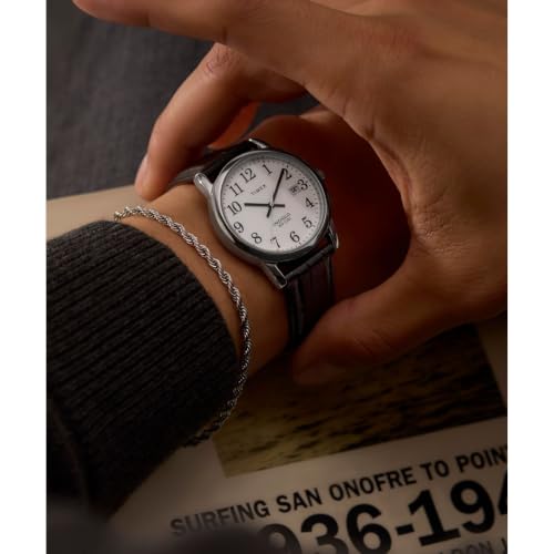 Image of TIMEX Easy Reader Round 35mm White Dial Analog Men Watch - TW2W95400UJ