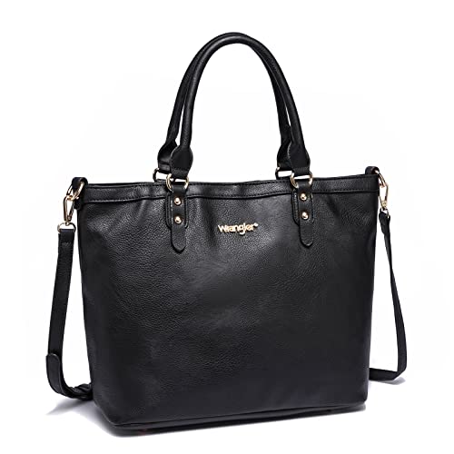 Wrangler Leather Hobo Bags for Women Purses Handbags Women Concealed Carry Purses for Women Shoulder Handbag, by Montana West B2B-WG17-8317-BK