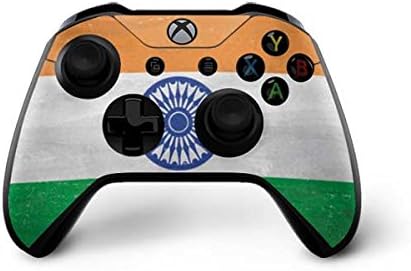 Decal Gaming Skin Compatible with Xbox One X Controller - Officially Licensed Skinit Originally Designed India Flag Distressed Design