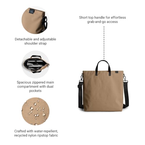 Image of DailyObjects Pivot Top Handle Tote Bag for Girls and Women|Fits 13 /14 inch Laptop /Macbook Pro /Air|Lightweight| Stylish Bag| For Office /Daily Use /Travel|Organisational Pocket|Ladies Shoulder Bag