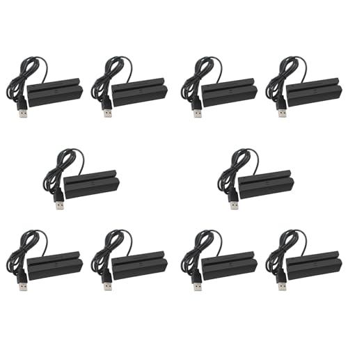 Ducevnaoe 10X MSR90 USB ���C�X�g���C�v �J�[�h�ǂݎ��@ �J�[�h���[�_�[�X�g���C�v 3�g���b�N�~�j���C�X���C�p�[ USB PC�p