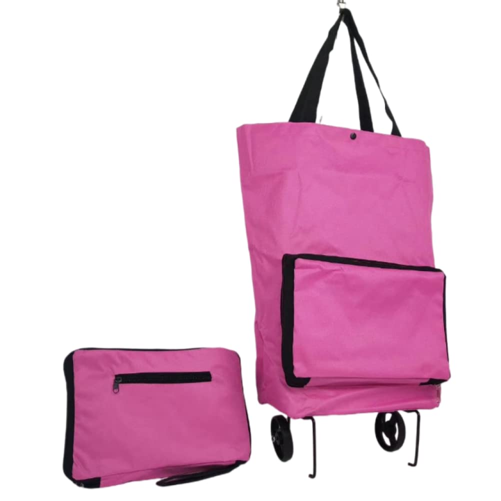 Trolley per la Spesa Shopping Bag Pieghevole Shopping Acquista Carrello per Alimenti Borsa su Ruote Borsa Acquista Verdura Shopping Organizer Borsa Portatile Resistente