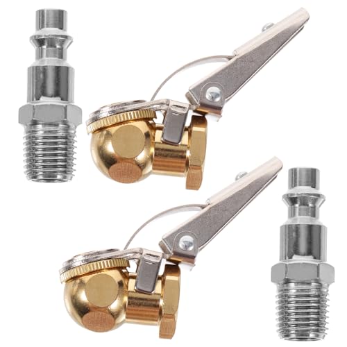 Anneome Tire Inflator Chuck Locking Air Chuck 1/4 Internal Thread for Tire Inflation