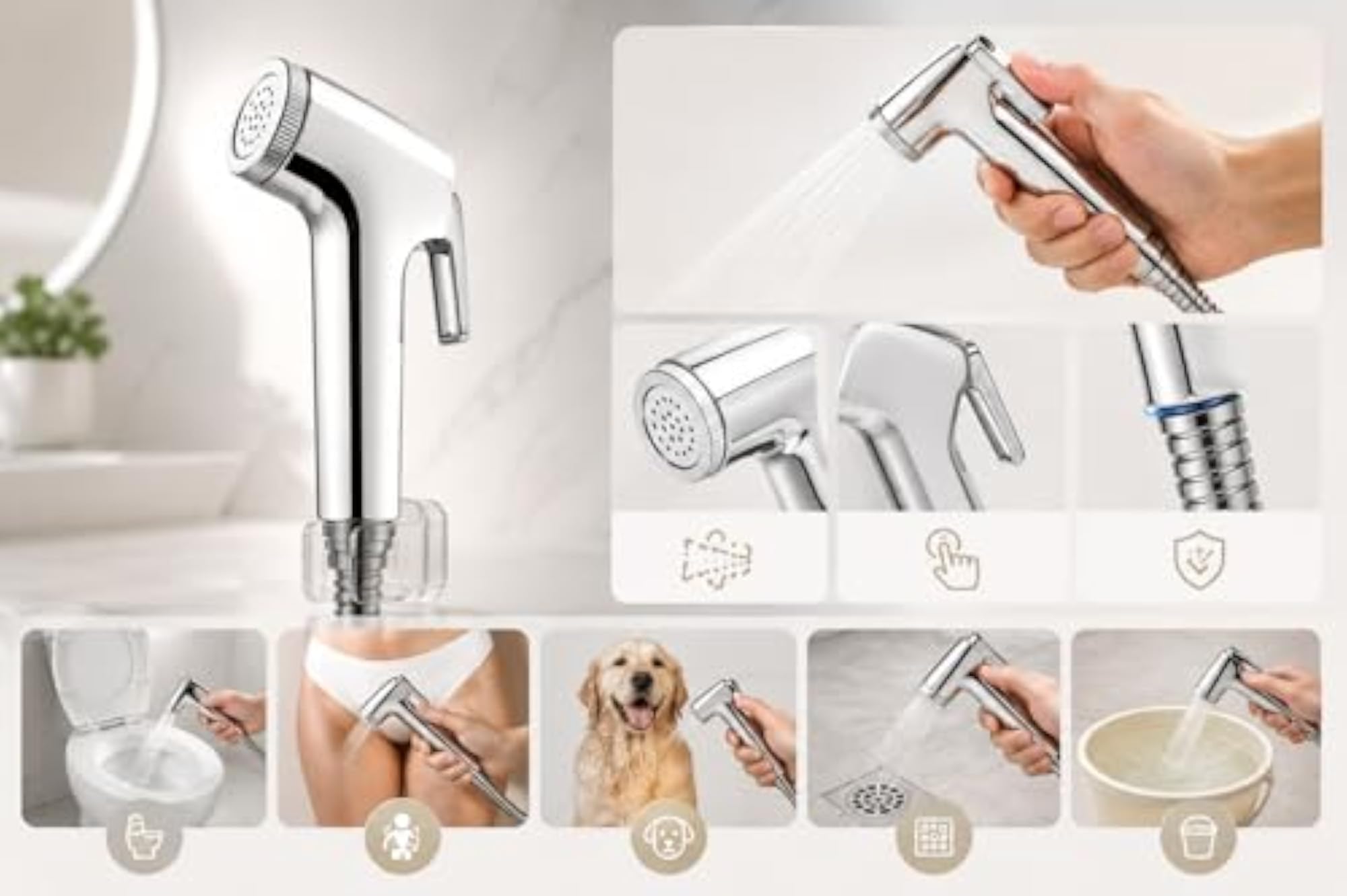 Health Faucet Jet Spray for Toilet & Bathroom