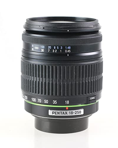Pentax smc DA 18 250mm f/3.5 6.3 Negro   Objetivo (0,45 m, 28 383 mm, 76°, Metal, Negro, 6,2 cm)