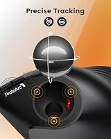 ProtoArc EM05 NL Vertikale Kabellose Trackball Maus 62°, Schwarz – Ansicht 4