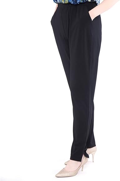Amazon.com: EboKepft - Pantalones de pierna estrecha para mujer, talla  grande, con bolsillos y cintura elástica : Ropa, Zapatos y Joyería